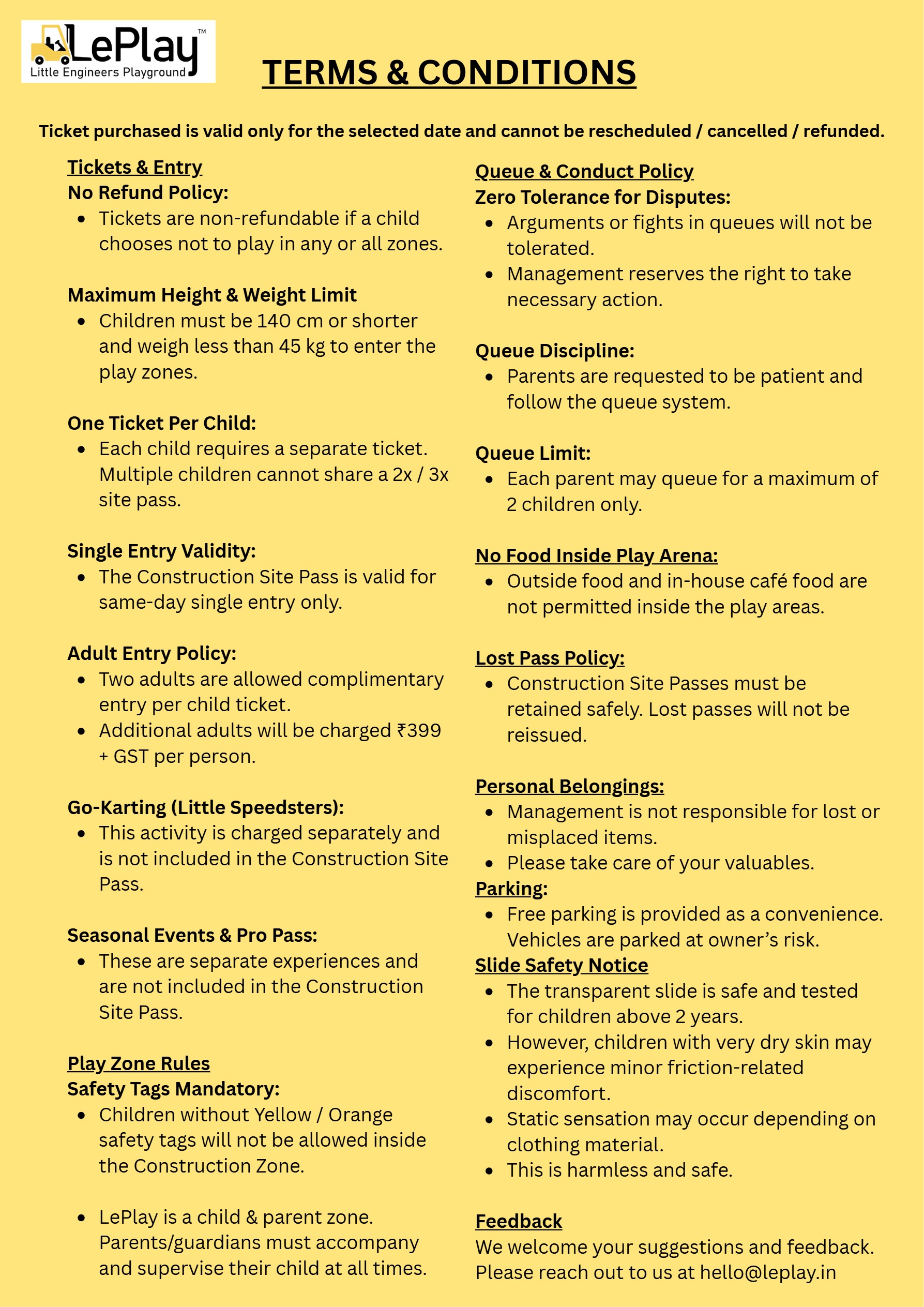 Terms and Conditions